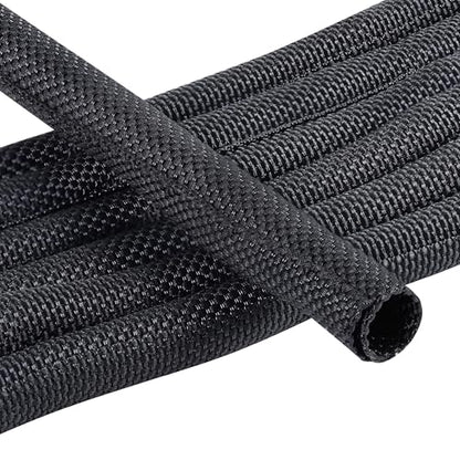 Automotive Mesh Woven Wire Sheathing Split Wire Loom 1/4"-28ft - style: 1/4" - 28 Feet
