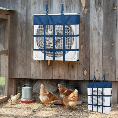 Tessco for you 1 Pcs Box Fan Holders for Horse Stall, Nylon Bag,Blue - color: Blue