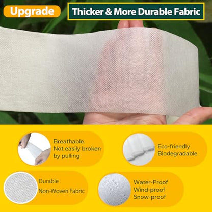328ft Tree Wrap to Protect Bark, Tree Wrap for Damaged Bark, Tree Trunk Wrap to Keep Plants Warm and Tree Trunk Protectors from Deer and Animal, Durable and Effective, White - color: 328ft-white