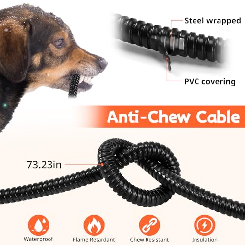 Heated Dog Bowl, 96oz/2.8L Outdoor Heated Water Bowl for Dogs, Cats, Chickens and Squirrels, Heated Pet Bowl with Chew Resistant Power Cord and ON/Off Switch, 35W