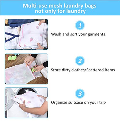 GOGOODA Mesh Laundry Bags for Delicates Durable Protective Wash Bags - size: 1XXL,2L,2M