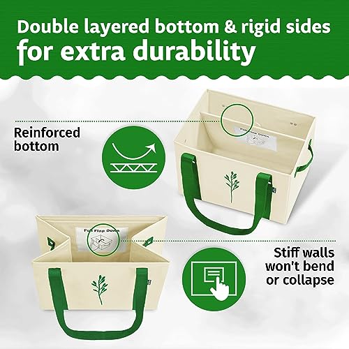 Green Bulldog Reusable Grocery Bags, Tote Bag For Shopping, Grey, 3 Pack - color: Gray | 3pck
