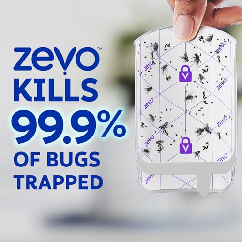 Zevo Flying Insect Trap for Fruit Flies & Gnats, 1 Plug-in Base & 1 Refills - style: 1 Device & 1 Cartridge