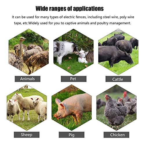 JTLB Fence Tester Portable Electrical Fence Voltage Tester 15KV LCD Screen for Livestock Farms