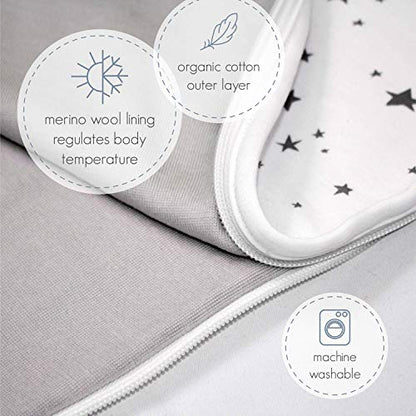 Woolino 4 Season Ultimate Baby Sleep Sack, Merino Wool Baby Sleeping Bag, Organic Cotton Outer, Adjustable 2-24 Months Size Fits Infants & Toddlers - Succulent - color: Succulent