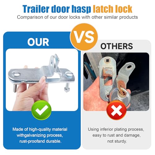 Cargo Trailer Door Latch Hasp Keeper for Ramp Padlock Race Bar Lock Handle