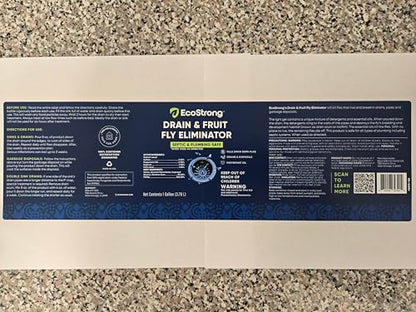 Fruit Fly Drain Treatment | Drain Fly Eliminator | All-Natural, Eliminates Gnats, Sewer Flies and More - Works in All Drains - 1 Gallon - size: 1 Gallon (Pack of 1)