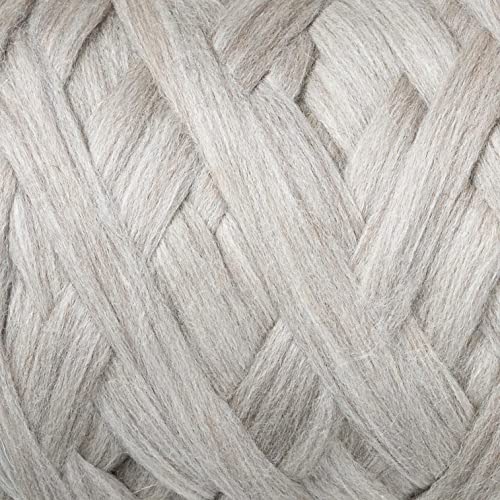 8 lb XXL Natural Color un-Dyed Wool roving Bulk knittting Projects Spinning Felting Blankets and Tapestry (Gray 8 lb) - color: Sand, size: 8 lb