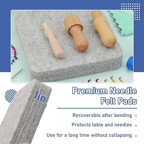 Mayboos Needle Felting Kit, 6"x6" Needle Felting Pad Tools