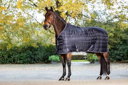 LeMieux Arika Stable-Tek 200g Blanket - Diamond Ripstop Outer - Breathable and Stain Repellent - Navy - 66" - size: 66"