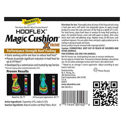 Absorbine Hooflex Magic Cushion Xtreme Horse Hoof Packing, 2 lb / 10 Hooves - size: 2 lb / Packs up to 10 hooves