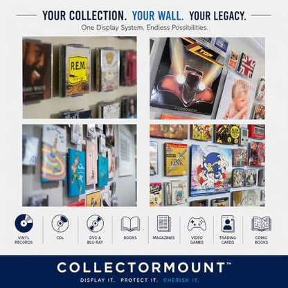 CollectorMount™ DVD & Video Game Display Wall Mount & Shelf Stand, 5 Pack - size: 5 Pack