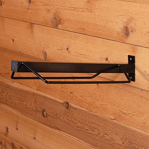 EASY-UP Single Mount Saddle Rack | Universal Design | Durable & Safe Storage | Black Coating | Easy to Mount | Additional Storage Compatible