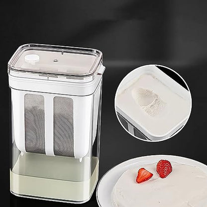 Greek Yogurt Strainer Large Capacity, Yogurt Maker with Stainless Steel Mesh Filter, Whey Separator for Thick Creamy Yogurt, Cheese, Labneh & Kefir, BPA-Free Food Grade Container