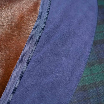 Equinavia Ulla Wool Cooler - Navy/Green - 82 in - color: Navy/Green, size: 82 in