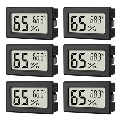 6-Pack Mini Hygrometer Indoor Humidity Meter Digital Thermometer