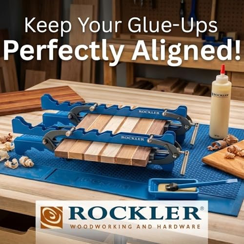 Rockler Mini Deluxe Panel Clamps (2-Pack) Four-Way Pressure Clamp Set