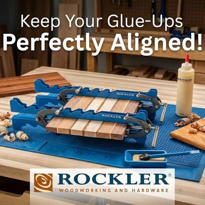 Rockler Mini Deluxe Panel Clamps (2-Pack) Four-Way Pressure Clamp Set