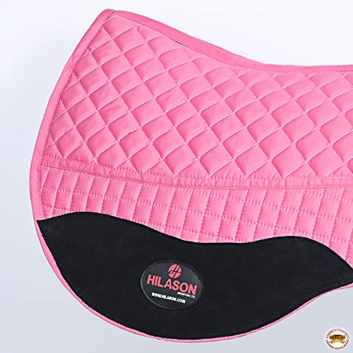 HILASON Western All Purpose Horse English Saddle Pad | All-Purpose - color: Pink