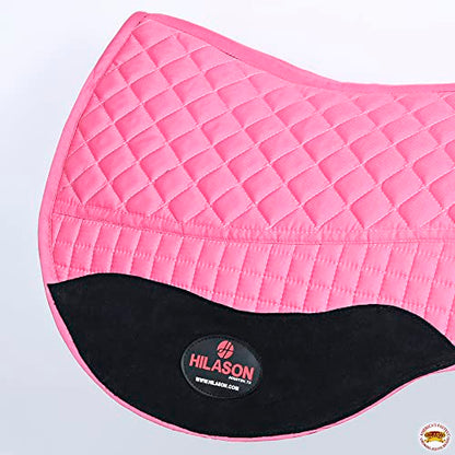 HILASON Western All Purpose Horse English Saddle Pad | All-Purpose - color: Pink