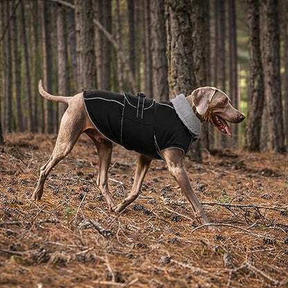 Lelepet Dog Coats for Small Dogs Refletive Dog Jacket with Adjustable Fit - color: Black, size: S
