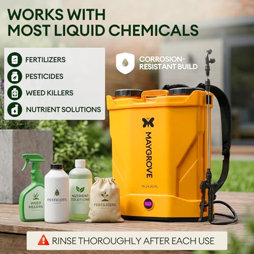 Maygrove 4.2 Gallon Battery Powered Backpack Sprayer
