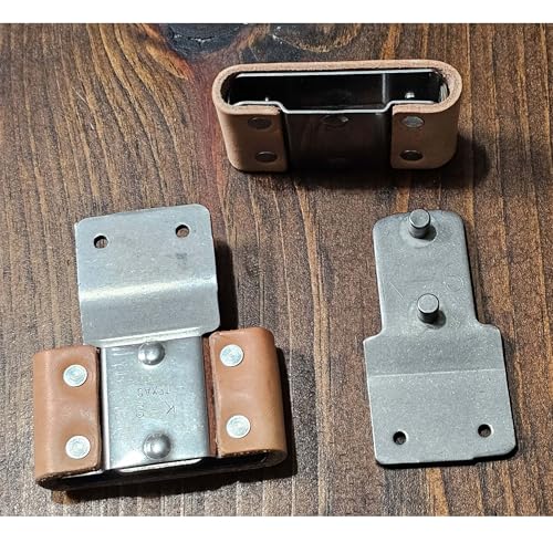 2 1/2" Leather Wrapped Stainless Steel Blevins Buckles Set Vertical Post Western Saddle