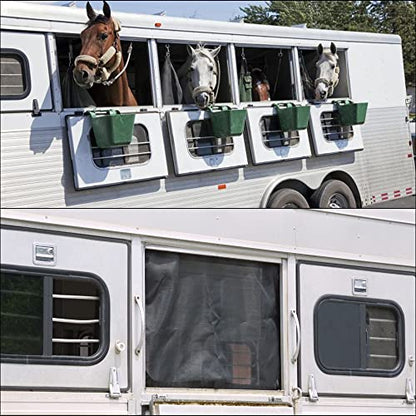 35 Inch Length x 26 Inch Height Horse Trailer Window Screen with Mesh Hole 0.04 * 0.04inch,2 Pack - style: 2 Pack