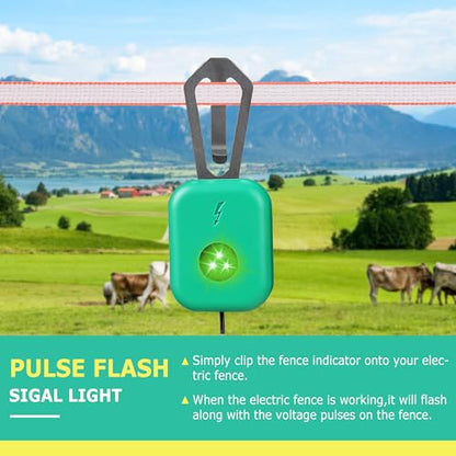 Pulse Flash Electric Fence Tester with LED Indicator, 2 PCS - style: 2 Pack