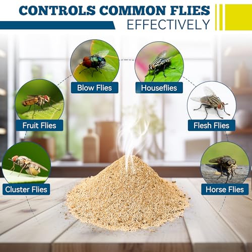 Qualirey 5 Pack Large Fly Bags with Bait, Outdoor Disposable Hanging Flies Traps, Non Toxic Fly Trap Bag, Flies Catcher Killer Helps Control Houseflies in Backyard, Ranch, Orchard, Barns, Farm