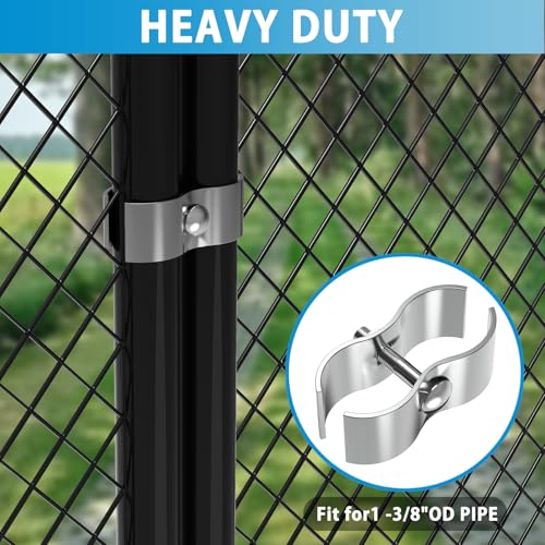 8 Set Chain Link Fence Panel Clamps Dog Kennel Clamps - size: 1-3/8'' 8 Set