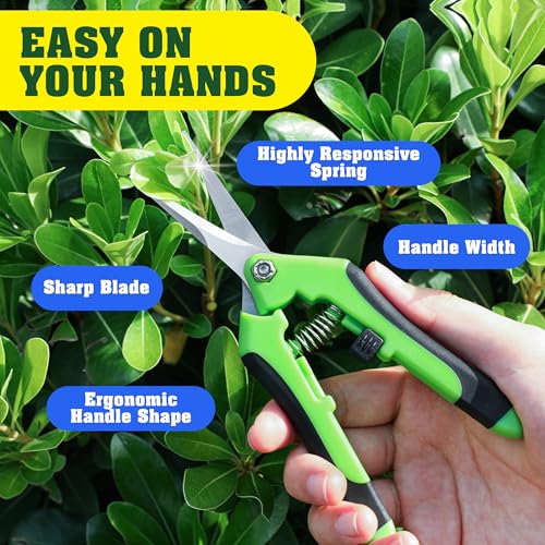 EWPJDK 4 Pack Garden Pruning Shears Scissors Clippers Stainless Steel - color: Multi-color