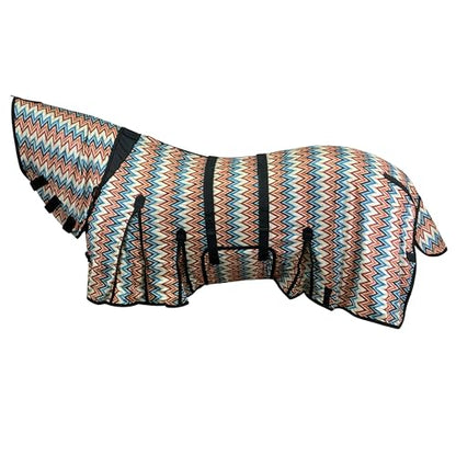 Showman Chevron Mesh Fly Sheet w/Neck Cover