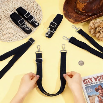 BENECREAT 6Pcs Horse Blanket Sheet Leg Straps, Replacement Stretchy Belly Strap with Double Swivel Snaps, 22~40inch Adjustable Elastic Straps for Grazing and Stable