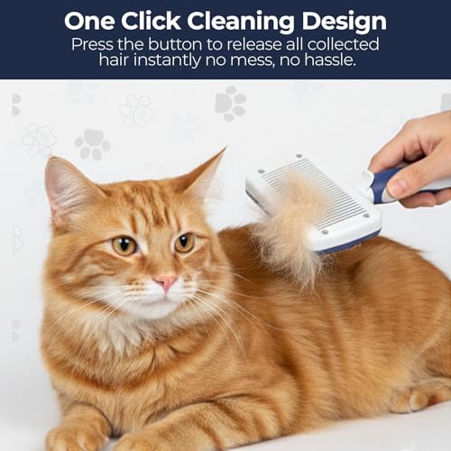 BPG Pet Grooming Tools for Dogs & Cats- Self Cleaning Slicker Brush, Deshedding & Dematting Grooming Dog Brush For Shedding, Removes Loose Fur & Tangles- Brooklyn Pet Gear - color: Self Cleaning Slicker Brush
