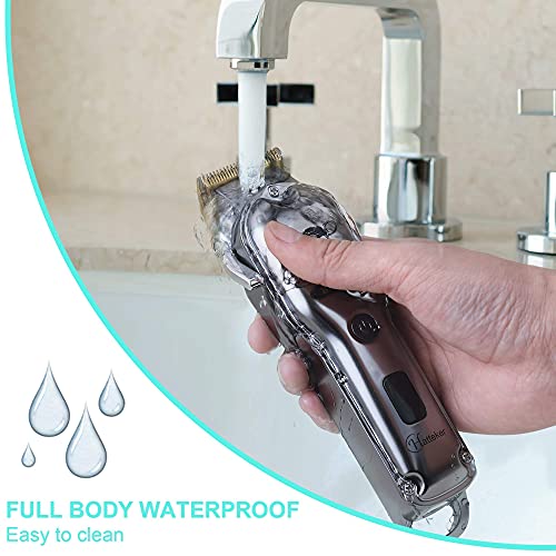 Hatteker Hair Cutting Kit Pro Hair Clippers for Men Professional Barber Clippers IPX7 Waterproof Cordless Beard / Hair Trimmer