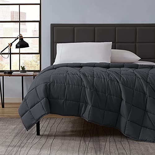 L'AGRATY Weighted Blanket Kids - 40"x60" 10lbs Breathable Childrens Heavy Blanket Microfiber Material with Glass Beads All-Season Summer Fall Winter Soft - color: 01-dark Grey, size: 40" x 60" | 10lbs