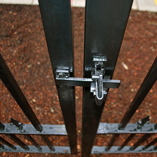 ALEKO Universal Gate Flip Latch LM191 | Holds swing leaves firmly closed, quick lever release, galvanized steel build, rust-resistant, fits wood or metal frames - style: Latch