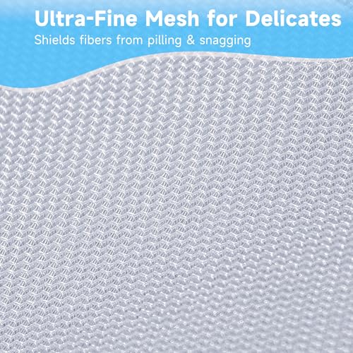GOGOODA 4 Pack Delicates Laundry Bags, Fine Mesh Wash Bag with Hanging Loop - size: 2 Medium, 2 Large