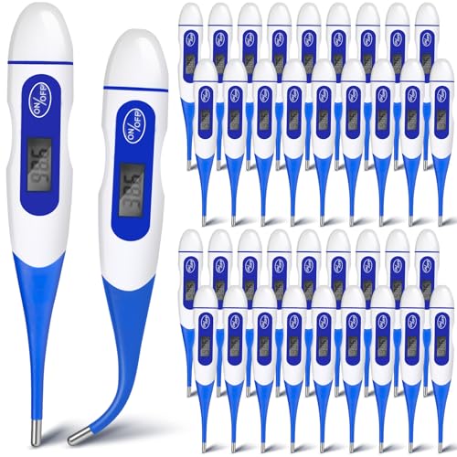 TrelaCo 36 Pcs Digital Thermometers, Oral Fast Reading, Blue - size: Blue