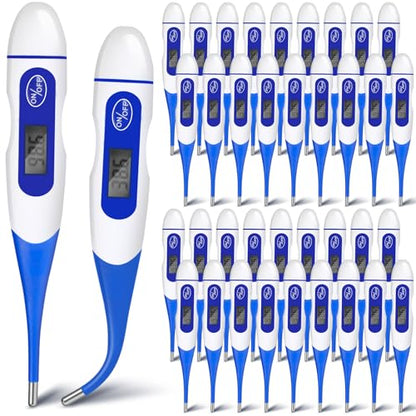 TrelaCo 36 Pcs Digital Thermometers, Oral Fast Reading, Blue - size: Blue