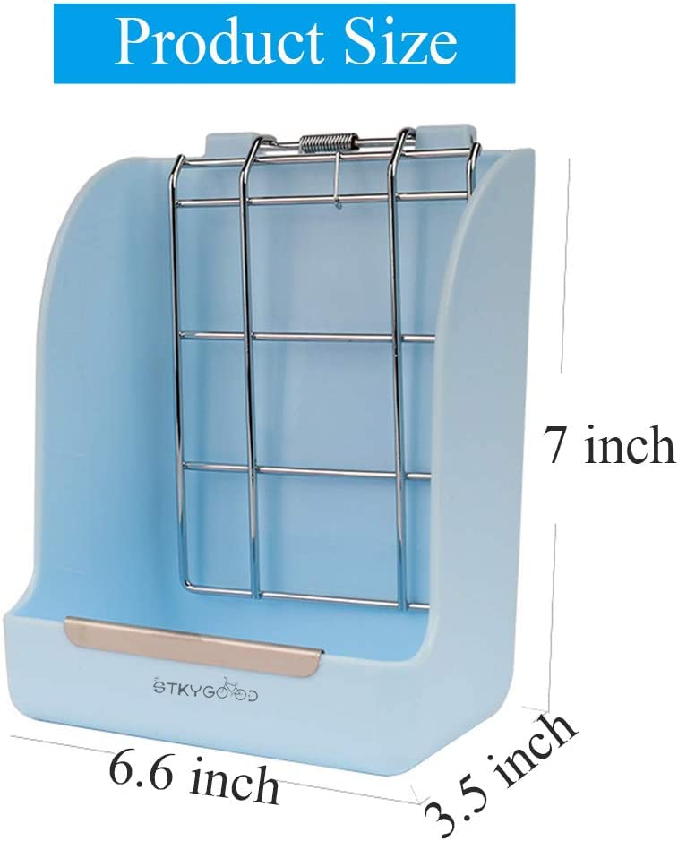 Rabbit Hay Feeder, Large Capacity Bunny Hay Rack for Rabbits, Guinea Pigs, Chinchillas, Small Animals, Hay Dispenser - color: Blue-1