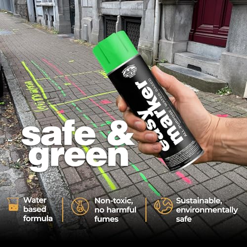Fox Valley Easy Marker Inverted Paint 16oz Pack of 12, Green Fluorescent