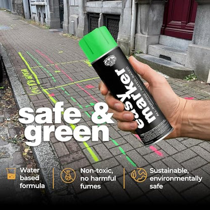 Fox Valley Easy Marker Inverted Paint 16oz Pack of 12, Green Fluorescent