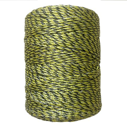 Upgraded Electric Fence Polywire 330 Feet，100 Meter，6 Stainless Steel Strands for Reliable Conductivity and Rust Resistance，Portable Electric Fence Rope - size: 330 Feet/100 Meters