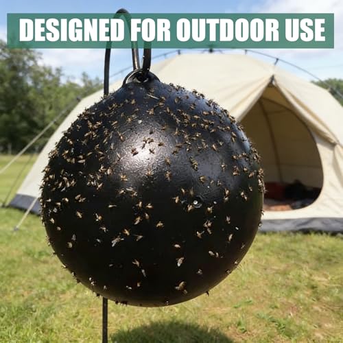 Fly Trap Ball for Horse, Deer, Yellow, Greenhead Flies - color: Fly Ball Trap