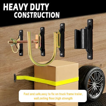 E Track Single Slot 10 Pack 3.5mm Heavy Duty Steel E Track Single Anchors with 1,000 lbs Working Load Limit and 3,000 Lbs BS Compatible with All E Track Accessories E Track Single Rail