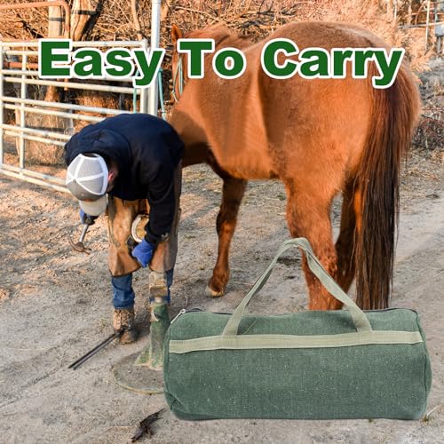 lukar 12PCS Horse Farrier Tools Kit Hoof Trimming Tools with Handbag