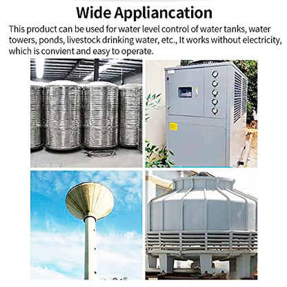 Water Float Valve 3/4 Inch Water Level Controller Built-In Water Tank Upgrade Float Valve for Livestock Tanks,Cistern,Toilet (1pcs 3/4" top inner) - size: 3/4" Top Inlet