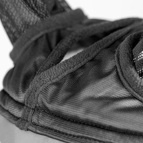 Shires FlyGuard Pro Fine Mesh Fly Mask with Ears & Open Forelock – Small Pony Size | Lightweight Breathable Mesh Fly & Insect Protection | Turnout, Grazing & Stable Use | Jet Colour - color: Jet, size: Small Pony